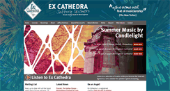Desktop Screenshot of excathedra.co.uk