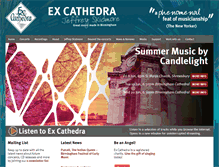 Tablet Screenshot of excathedra.co.uk